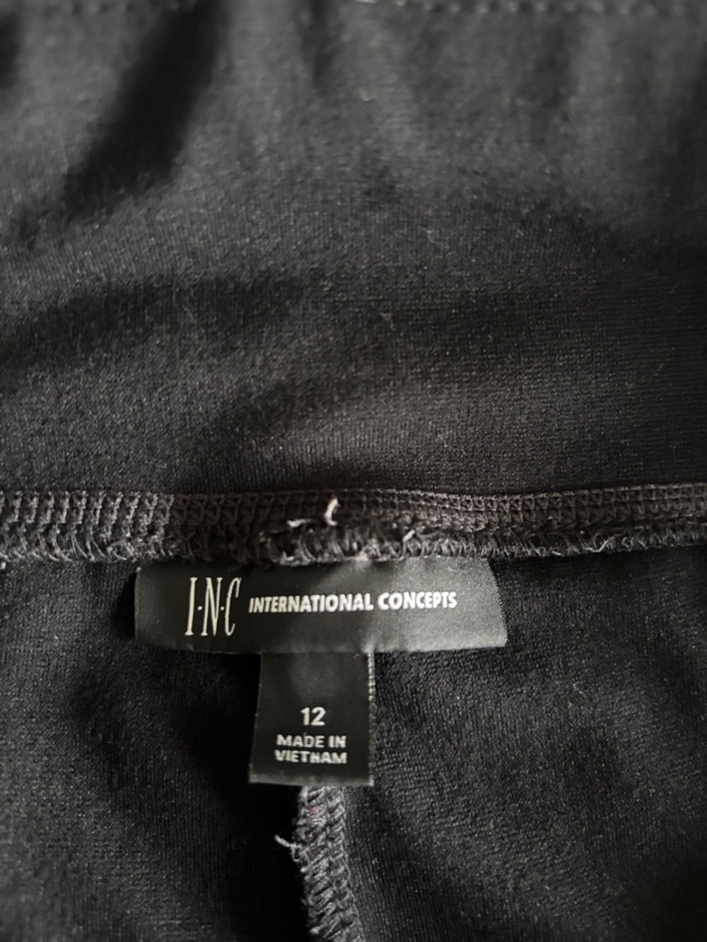 Women's Black Ponte Stretch Pants - Picture 2 of 5